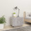 VidaXL vidaXL Bedside Cabinet Concrete Grey Engineered Wood Nightstand Beside Table 3