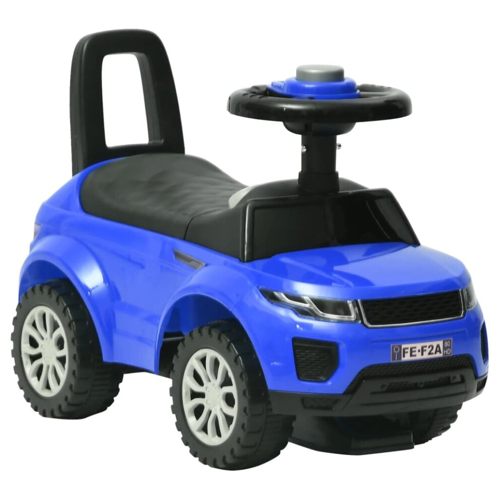 Vidaxl Step Car Game Garden Ride-On Toy Push Pedal Walk Learn Vehicle Blue