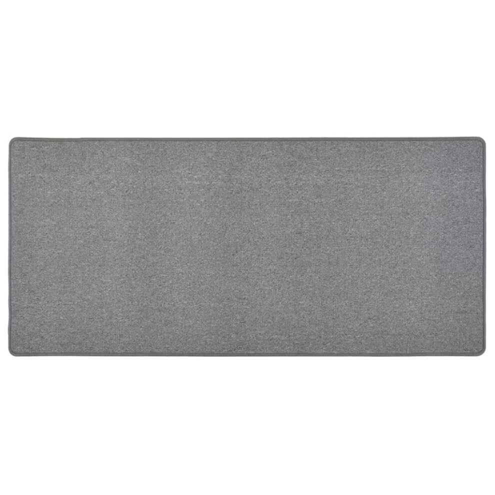 vidaXL Carpet Runner Dark Grey Hallway Kitchen Office Floor Carpet Area Rug
