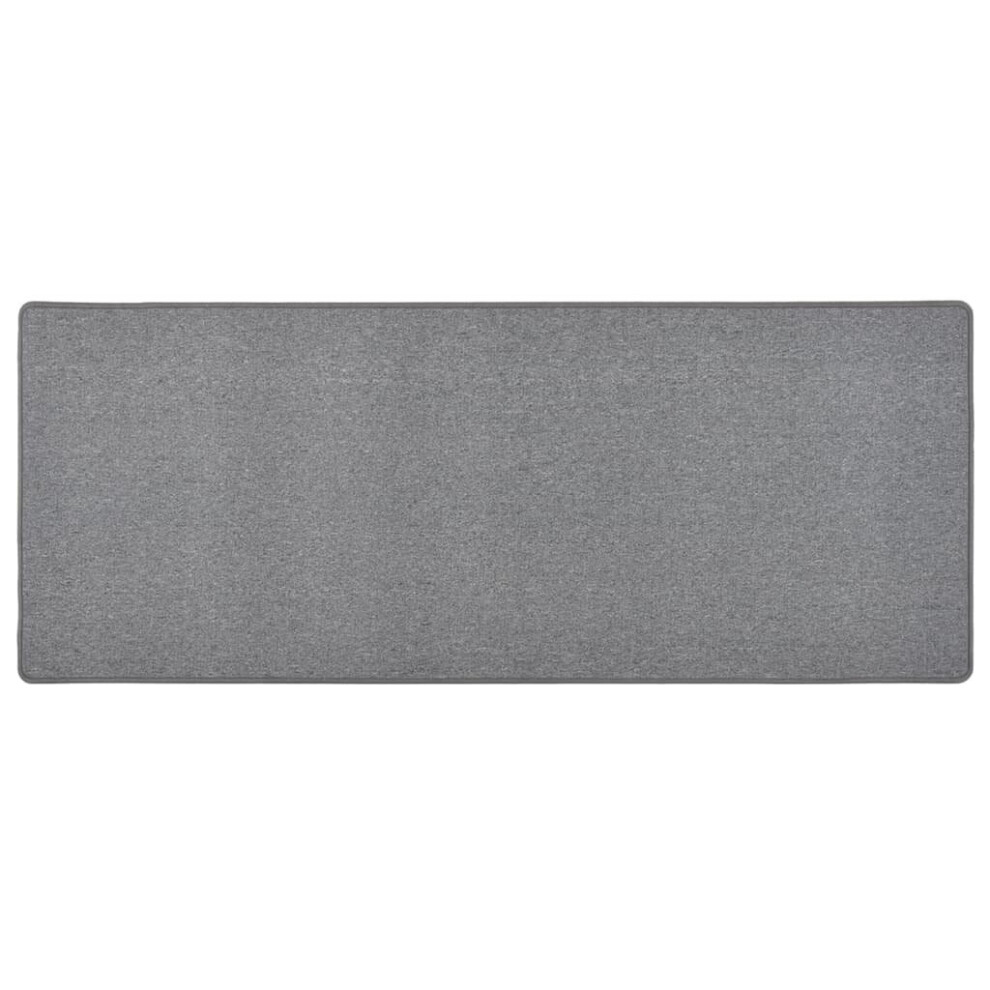 vidaXL Carpet Runner Dark Grey Hallway Kitchen Office Floor Carpet Area Rug