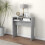 VidaXL vidaXL Console Table Concrete Grey Engineered Wood - Hall/Accent Table 78x30x80 cm, Includes Wall Attachment, 808300 1