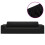 VidaXL vidaXL Stretch Sofahusse 4-Sitzer Schwarz Polyester-Jersey 2