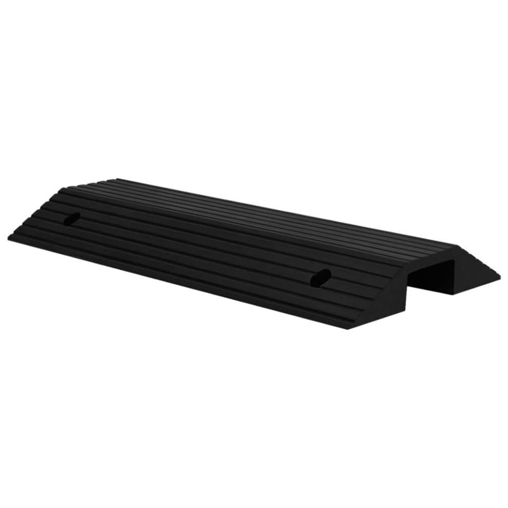 vidaXL Bridge Threshold Ramp Rubber Wheelchair Trolley Road Curb Door Ramp