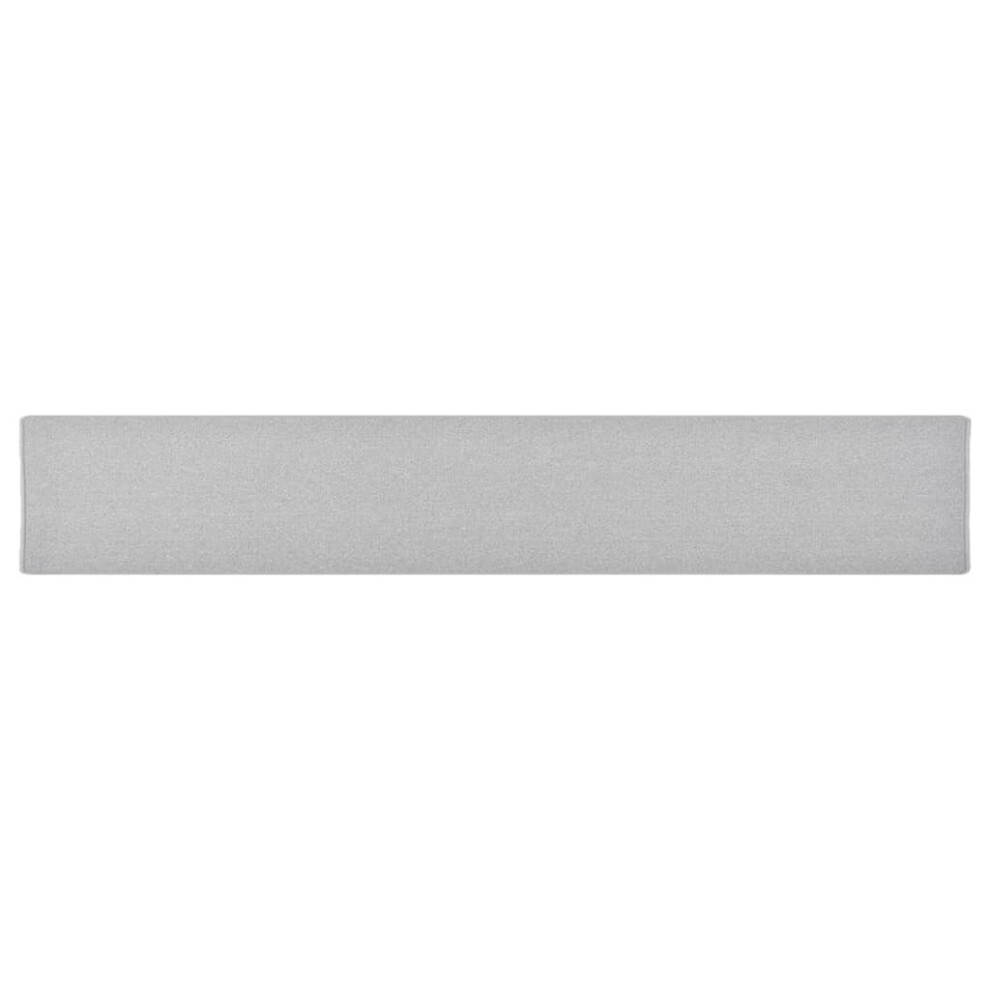 vidaXL Carpet Runner Light Grey Hallway Kitchen Floor Carpet Mat Area Rug