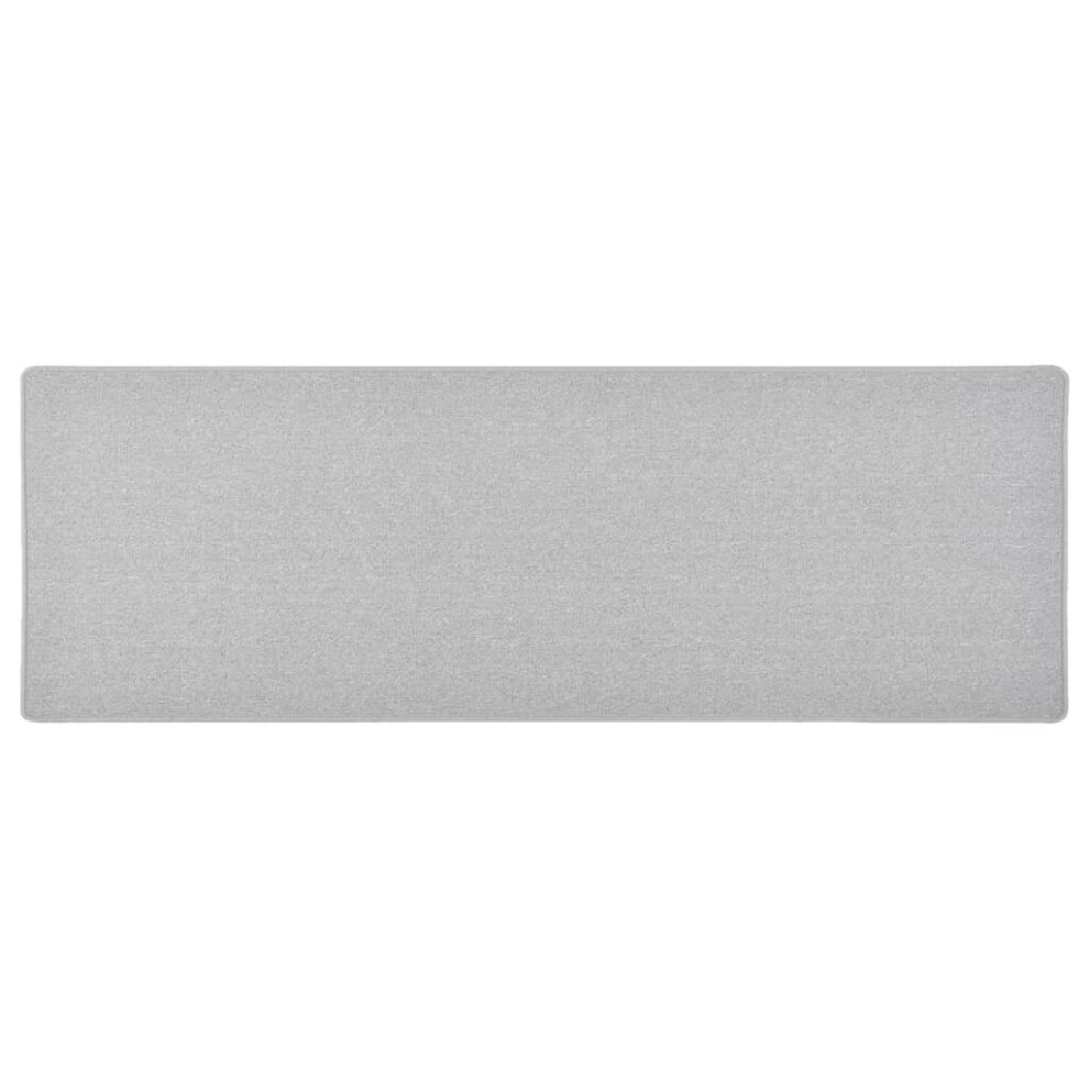 Vidaxl Carpet Runner Light Grey Hallway Kitchen Floor Carpet Mat Area Rug