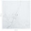 VidaXL vidaXL Table Top White Tempered Glass with Marble Design Dining Table Top Set 5