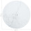VidaXL vidaXL Table Top White Tempered Glass with Marble Design Dining Table Top Set 4