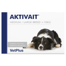Aktivait Nutritional Supplement For Brain & Nervous System Med/Large Dogs x 60