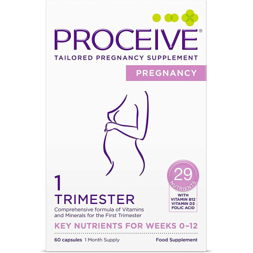 PROCEIVE Pregnancy Trimmester 1 (1-12 Weeks) - 60 Capsules