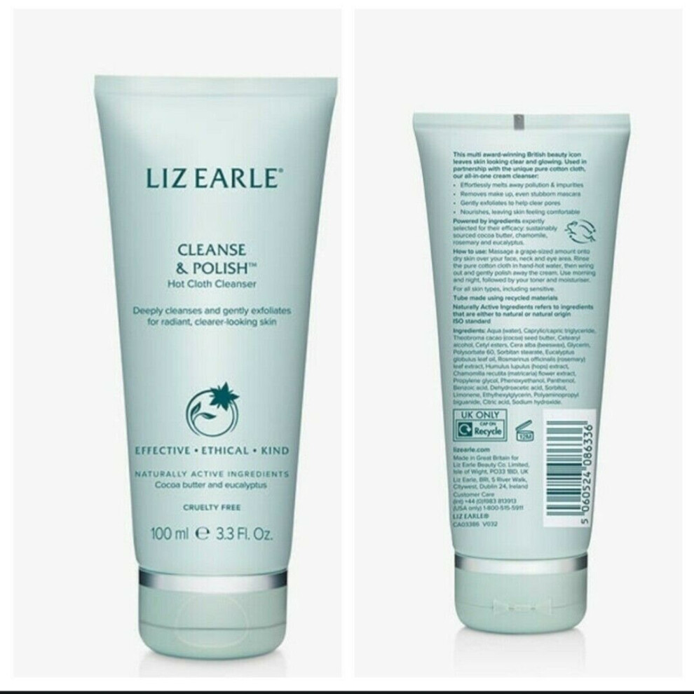 Liz Earle 100ml CLEANSE POLISH Hot Cloth Cleaner