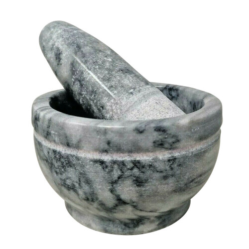 (17cm) Cookspace Himalayan Marble Mortar and Pestle