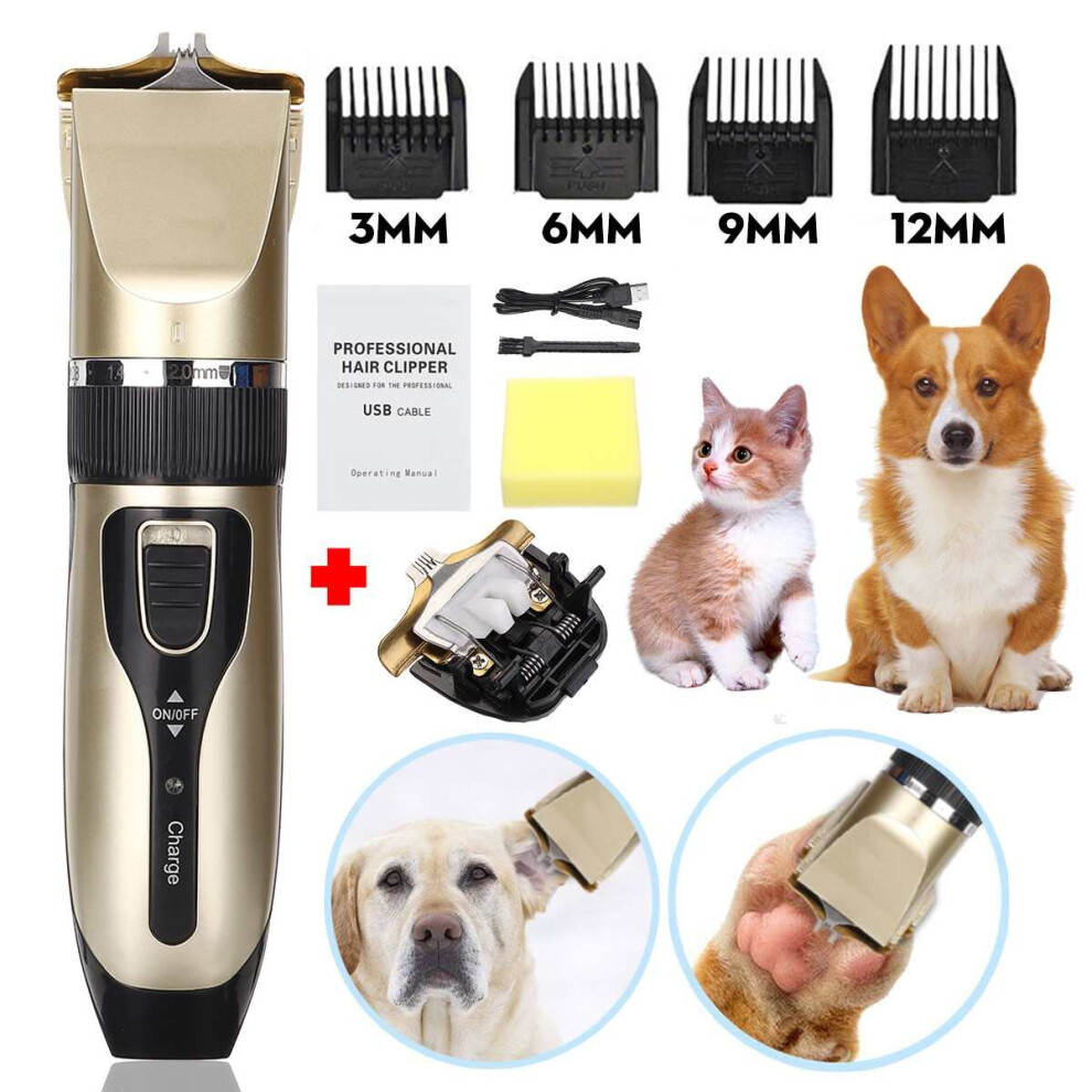 Pet Dog Cat Nail Hair Trimmer Electrical Pet Hair Clipper Grooming Tool Remover Cutter Pet Hair Cutting Machine Dog Hair Trimmer