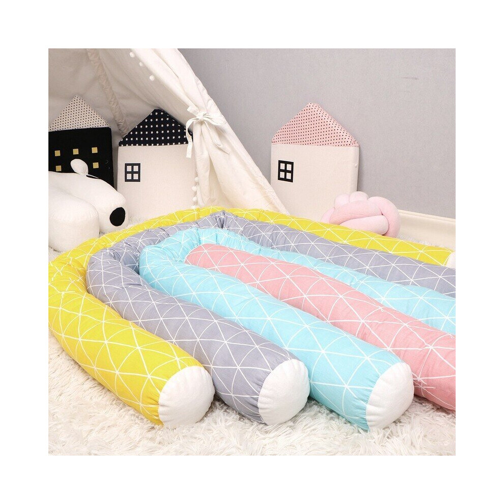 Long Pillow Children Bed Fence Baby Anticollision Pillows Bedside Soft Crib Bumper Children Newborn Cradle Bumpers Lahdek