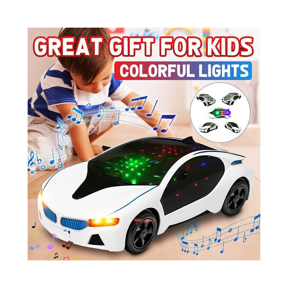 Electric Dancing Rotating Car Toy Led Flashing Light Music Singing Sound Toy Universal Car Children's Sports Car Model Toys Gift