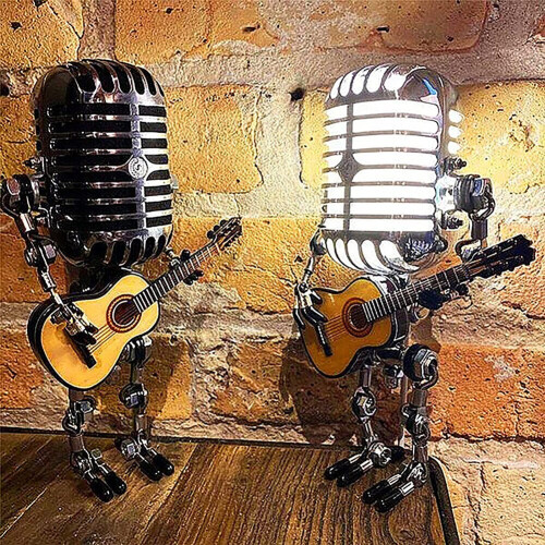 Vintage hot sale microphone lamp