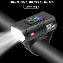 T6 LED Bicycle Light 10W 800LM USB Rechargeable Power Display MTB Mountain Road Bike Front Lamp Flashlight Bicycle Front Light
