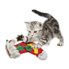 Pet Dog Sniffing Mat Pets Interactive Play Toys Find Food Training Blanket Christmas socks Dogs Feeding Pad Nosework Puzzle