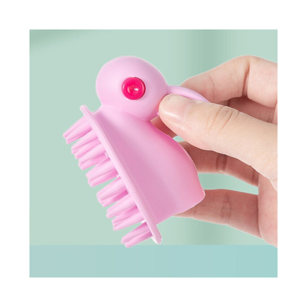 1Pc Cute Hair Washing Comb Silicone Head Massage Brush Body Shampoo Scalp Massage Brush Comb Hair Washing Comb Shower Bath Brush Lahdek