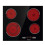Hisense Hisense E6432C Black 60cm 4 Zone Touch Control Ceramic Hob With Child Lock 2
