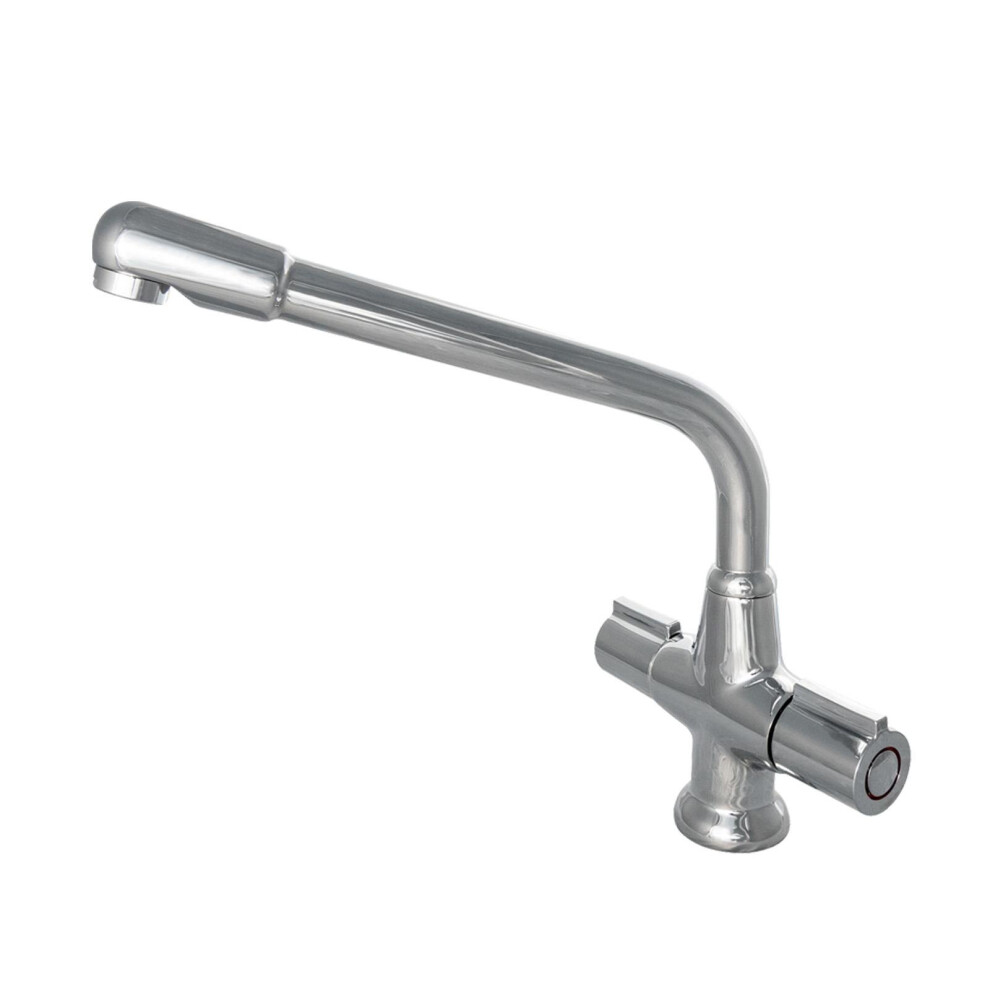 CDA TC20 Chrome Standard Quarter Turn Monobloc Kitchen Tap With 360 Swivel Spout