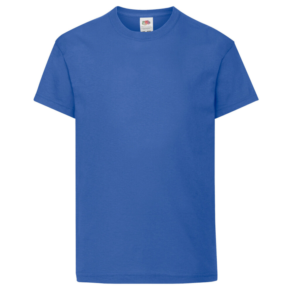 Fruit Of The Loom (9-11 Years, Royal Blue) Childrens/Kids Original Short Sleeve T-Shirt