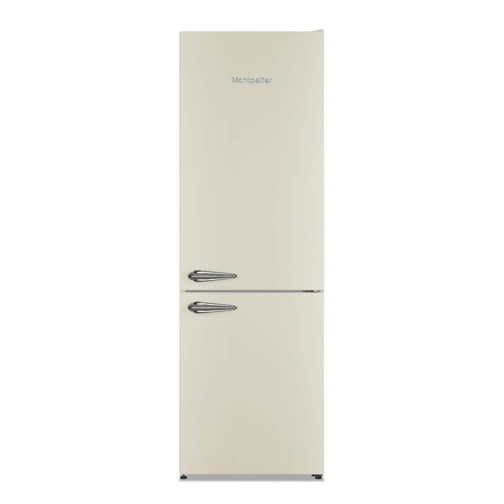 Montpellier MAB386C Cream Retro No Frost Freestanding Fridge Freezer 60/40 Split