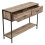 Living And Home Metal Frame Console Table for Hallway with 2 Drawers 5