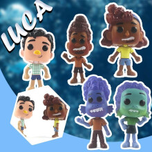 5pcs Pixar Luca Figures 10cm Alberto Giulia Figurines Miniatures Cake Toppers