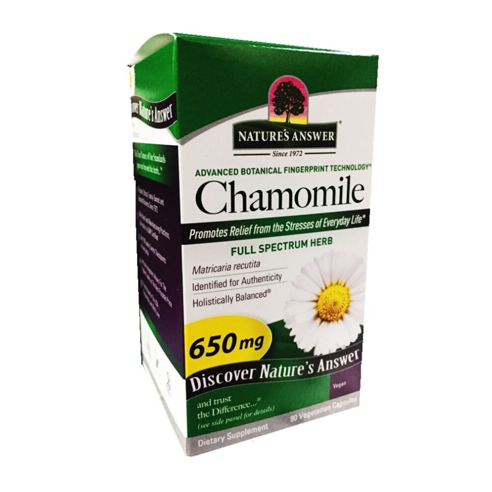 Nature's Answer Chamomile 650 Mg Vegetarian Capsules 90'S
