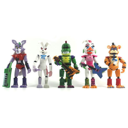 5pcs Five Nights at Freddy's Security Breach 5pcs Light Figuras de Acción 2