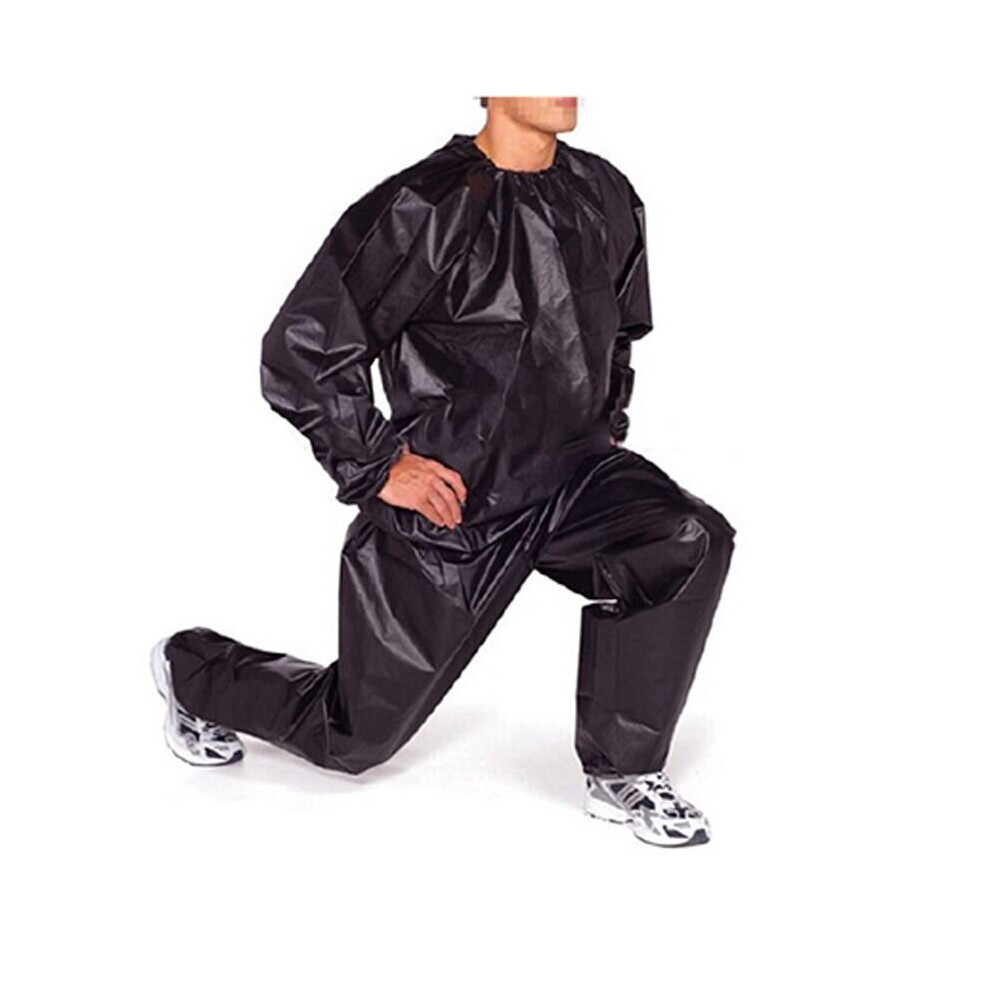 (Black, 5XL) Sweat Suit Sauna Suits Weight Loss