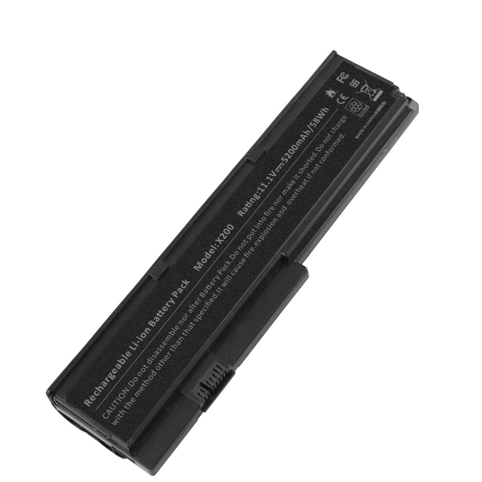 FUTUREBATT Laptop Battery for IBM Lenovo Thinkpad X200 X200S X201 X201I 43R9255 42T4536 6 Cells 58Wh