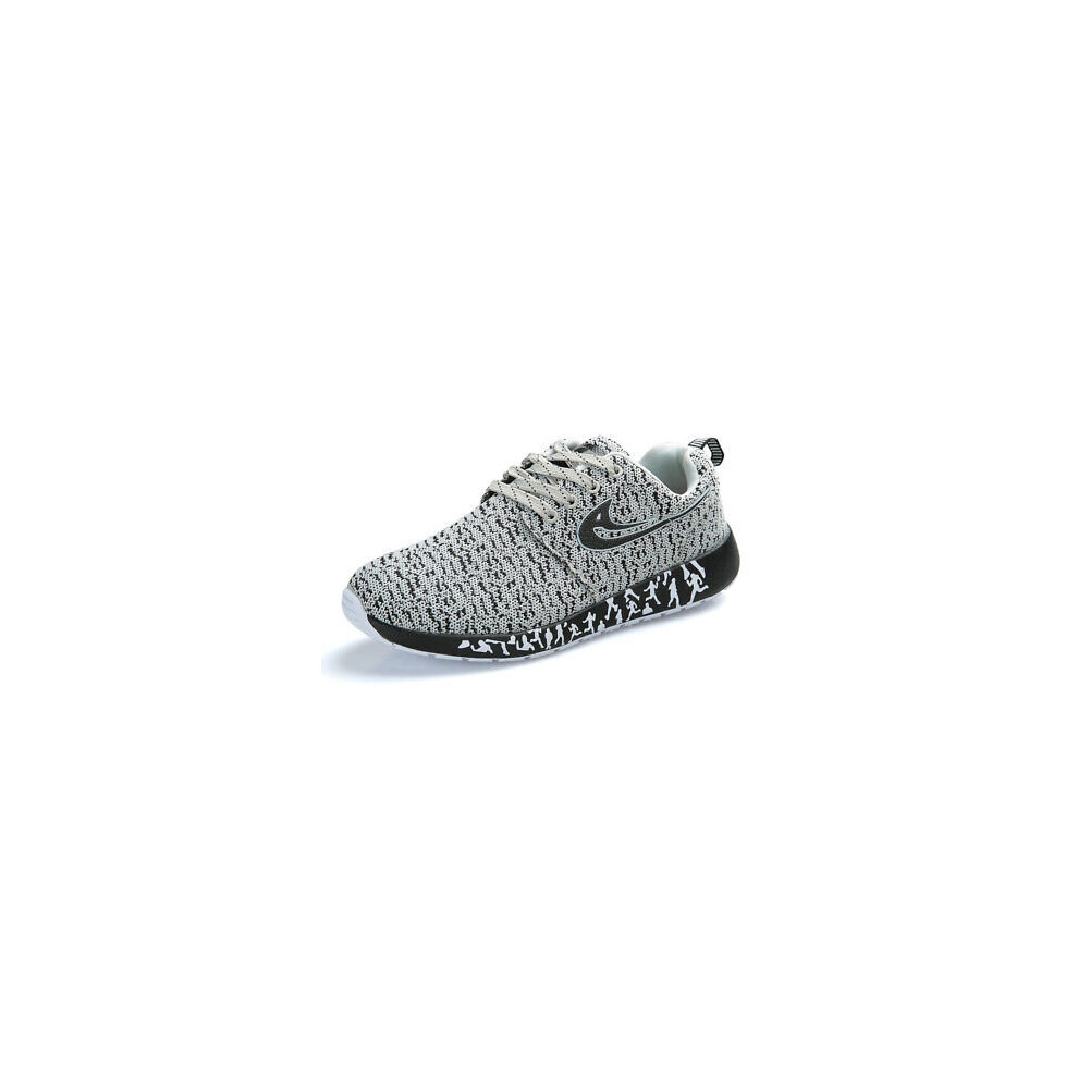 (Gray, EU44) Mens Running Shoes Walking Breathable Trainers Athletic Tennis Gym Sneakers