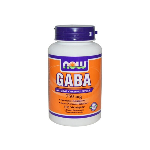 Now GABA 750 mg Capsules 100's
