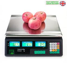 ACS-30 40kg/5g Digital Price Computing Scale for Vegetable UK Plug