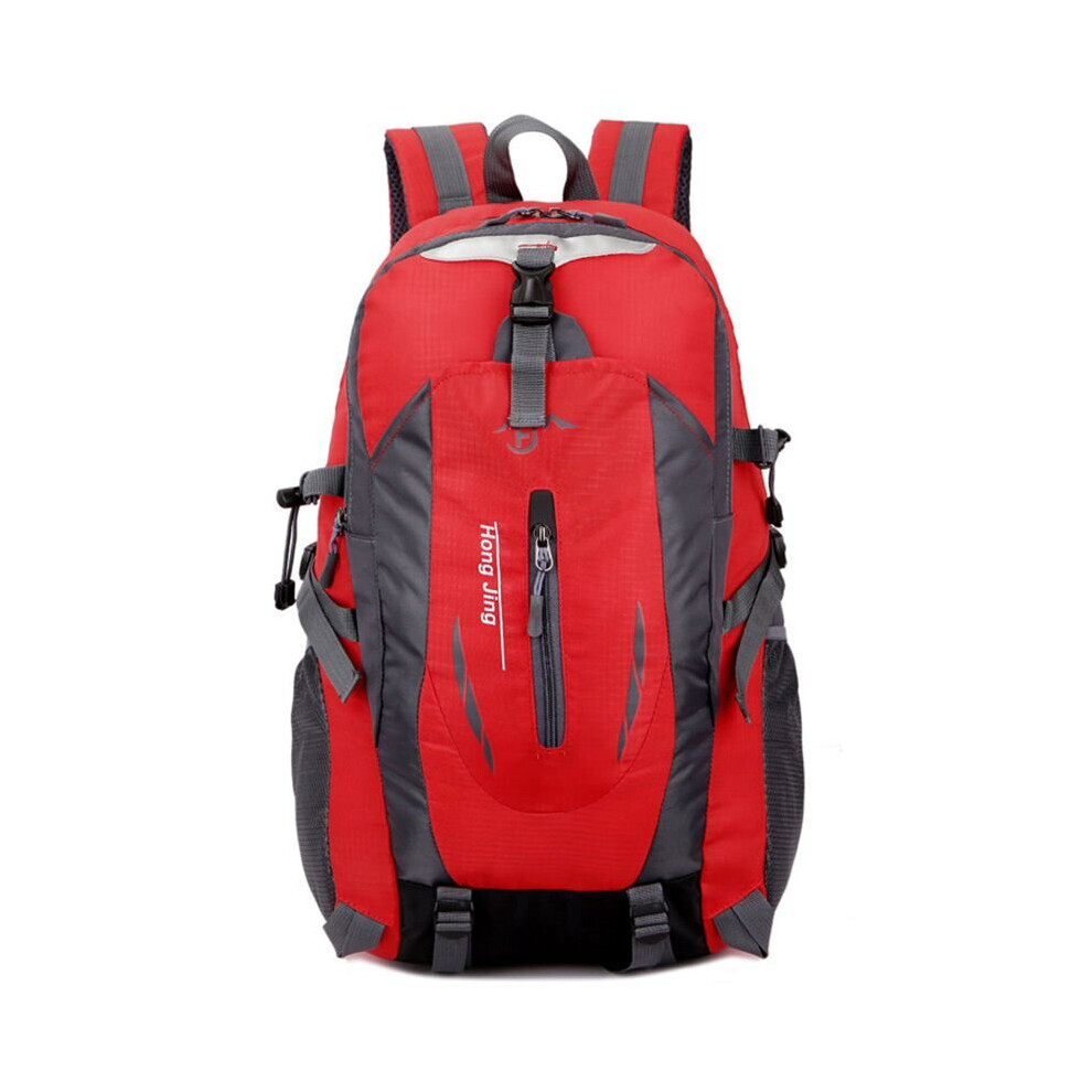 (Red) Large 40L Travel Rucksack Outdoor Waterproof Hiking Camping Bag Luggage Backpack