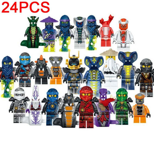 24pcs Ninjago CUSTOM Lego Mini Figures Set