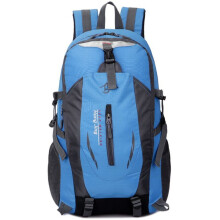 (Blue) Large 40L Travel Rucksack Outdoor Waterproof Hiking Camping Bag Luggage Backpack