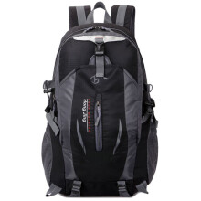 (Black) Large 40L Travel Rucksack Outdoor Waterproof Hiking Camping Bag Luggage Backpack