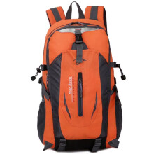 (Orange) Large 40L Travel Rucksack Outdoor Waterproof Hiking Camping Bag Luggage Backpack