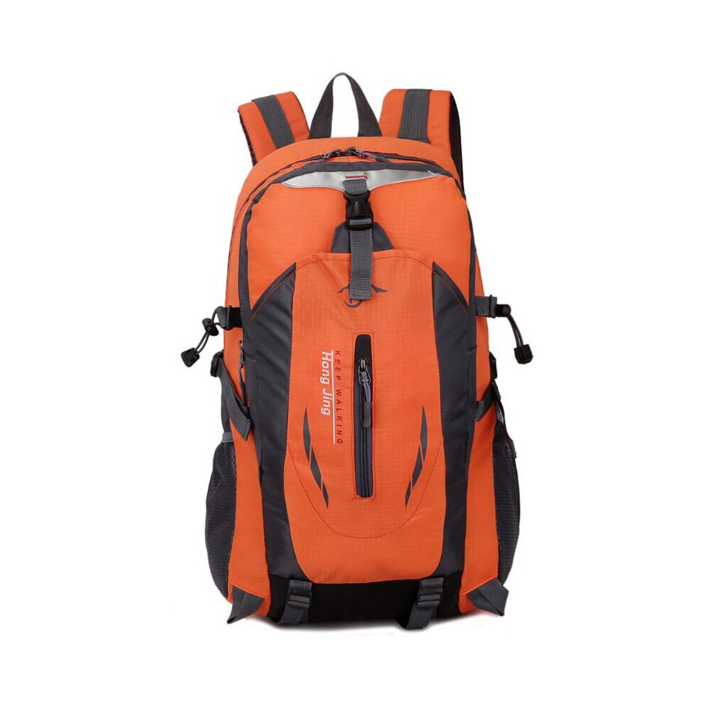 (Orange) Large 40L Travel Rucksack Outdoor Waterproof Hiking Camping Bag Luggage Backpack Orange,Multicoloured
