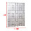 (Large Quadro) Shower Curtain Mould & Mildew Resistant 12 Hook 9