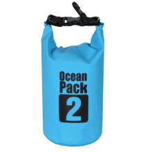 (SkyBlue, 2L(Without Shoulder Strap)) 2L-30L PVC Waterproof Dry Bag Sack Ocean Pack Floating Boating Kayaking Camping