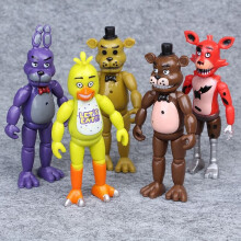 5PCS a Set Five Nights At Freddy's Toy Nightmare Anime Action Figure Freddy Toys