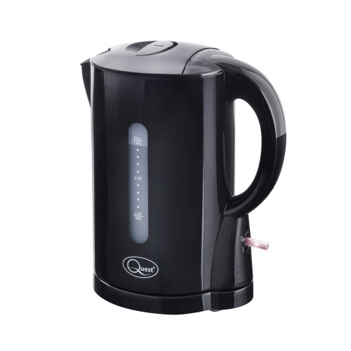 Quest Quest 35039 1 Litre Black Kettle / Spout Filter, Water Level Indicator 2