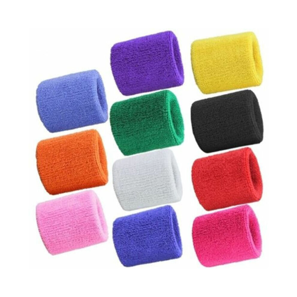 Wrist Sweat Band Sports Set Gym Sweatband Fitness Towel Fancy Dress Run Wristband