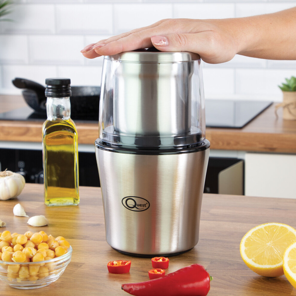 Quest 34170 Electric Wet & Dry Grinder / Compact Stainless Steel Design