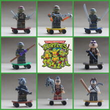 (Tortugas Ninja Adolescentes Mutantes) Conjuntos de minifiguras de película para televisión, terror y ciencia ficción. Compatible con Lego