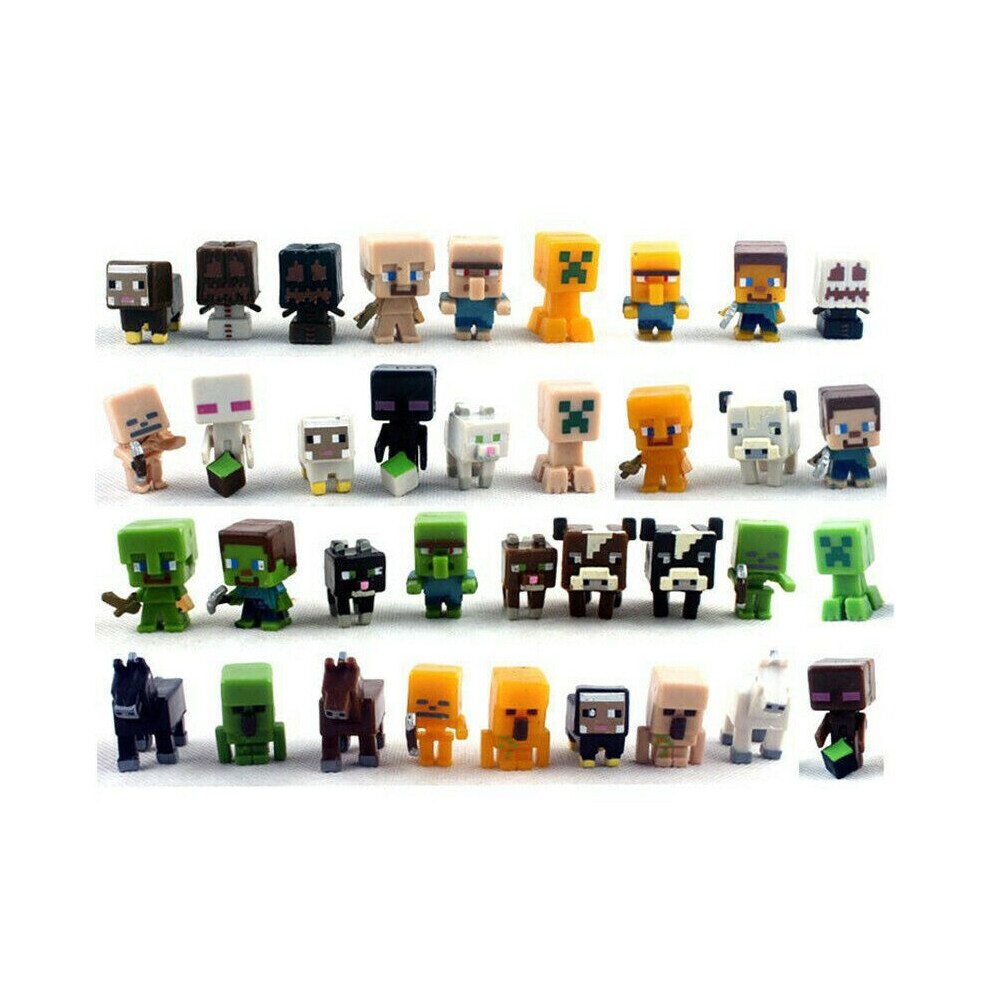 36pcs Kids Toys Minecraft Mini Figures Steve Creeper Gift