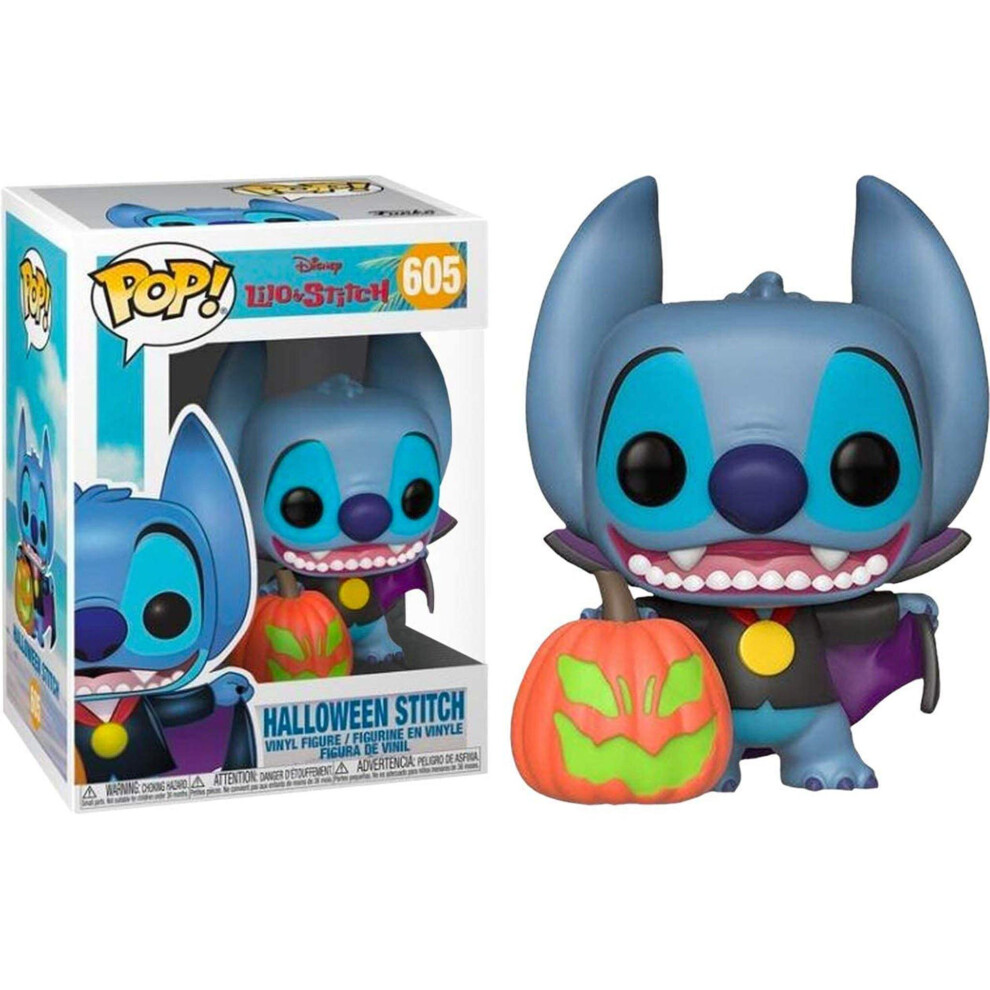 Disney Lilo & Stitch Halloween Stitch with Pumpkin Funko Pop! Vinyl